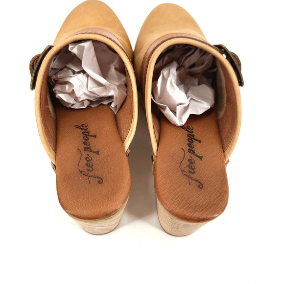 Free People Womens Culver City Leather Platform Clogs Size 37/US 6.5 Boho Hippie - Picture 7 of 10